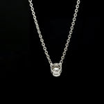 Load image into Gallery viewer, Single Diamond Pendant Platinum Chain JL PT CH 1317
