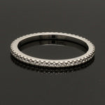 Load image into Gallery viewer, Thin Half Eternity Diamond Ring in Platinum JL PT 284-A
