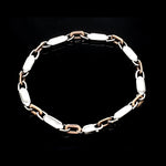 Load image into Gallery viewer, 4.75mm Platinum &amp; Rose Gold Bracelet for Men JL PTB 1279
