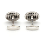 Load image into Gallery viewer, Platinum Cufflinks with Black Stone for Men JL PT C 02   Jewelove
