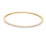 Load image into Gallery viewer, 18K Gold with Diamonds Single Line Eternity Bangle JL AU B 101
