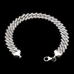 Load image into Gallery viewer, Platinum Cuban Diamond Bracelet for Men JL PTB 1238
