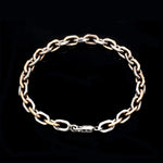 Load image into Gallery viewer, Men of Platinum| 5.75mm Platinum &amp; Rose Gold Bracelet for Men JL PTB 1281
