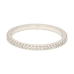 Load image into Gallery viewer, Thin Half Eternity Diamond Ring in Platinum JL PT 284-A
