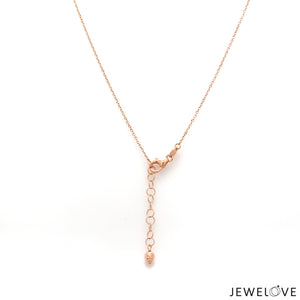 Designer 18K Rose Gold Necklace Set JL AU NE 07   Jewelove.US