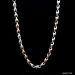 Load image into Gallery viewer, Heavy Platinum &amp; Rose Gold Chain for Men JL PT CH 1104-B
