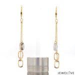 Load image into Gallery viewer, Designer 18K Yellow Hanging Gold Earrings JL AU E 04   Jewelove.US
