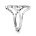 Load image into Gallery viewer, Big Hearts Platinum Ring with Diamonds for Women JL PT 564   Jewelove.US
