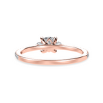 Load image into Gallery viewer, 30-Pointer Cushion Cut Solitaire Diamond Accents Shank 18K Rose Gold Ring JL AU 1241R   Jewelove.US
