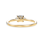 Load image into Gallery viewer, 30-Pointer Cushion Cut Solitaire Diamond Accents Shank 18K Yellow Gold Ring JL AU 1241Y   Jewelove.US
