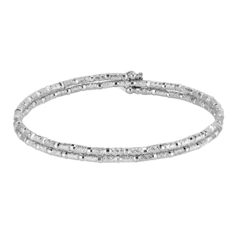 Japanese 2-row Flexible Platinum Bracelet for Women JL PTB 771