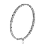 Load image into Gallery viewer, Japanese 2-row Flexible Platinum Bracelet for Women JL PTB 771
