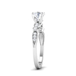 Load image into Gallery viewer, 1-Carat Lab Grown Solitaire Diamond Accents Platinum Engagement Ring JL PT LG G 6581-B
