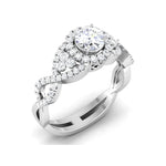 Load image into Gallery viewer, Designer 60 Pointer Solitaire Engagement Ring in Platinum JL PT 441   Jewelove
