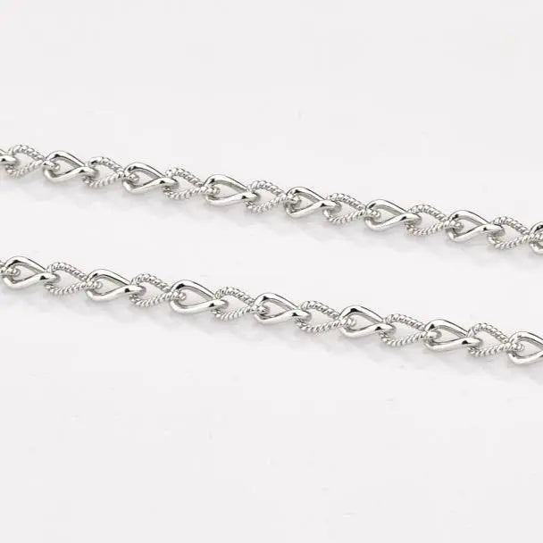 Designer Platinum Chain with Alternating Milgrain Links JL PT CH 830   Jewelove.US