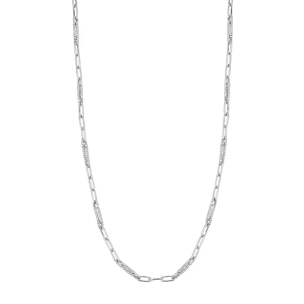 Designer Platinum Chain with Intermittent Milgrain Links JL PT CH 816   Jewelove.US