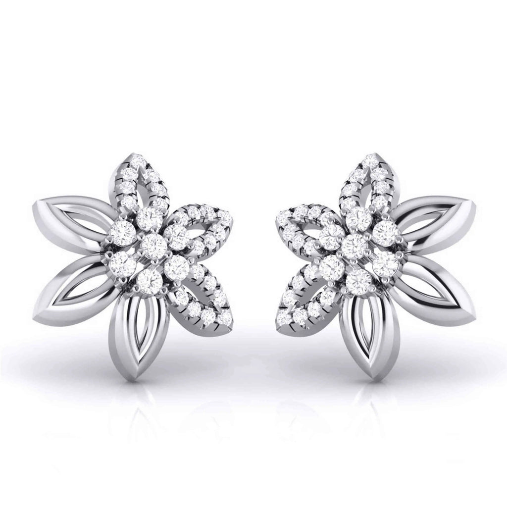 Designer Platinum Diamond Earrings JL PT E MST 17   Jewelove.US