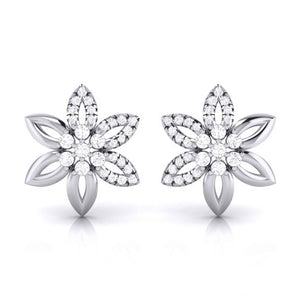 Designer Platinum Diamond Earrings JL PT E MST 17   Jewelove.US