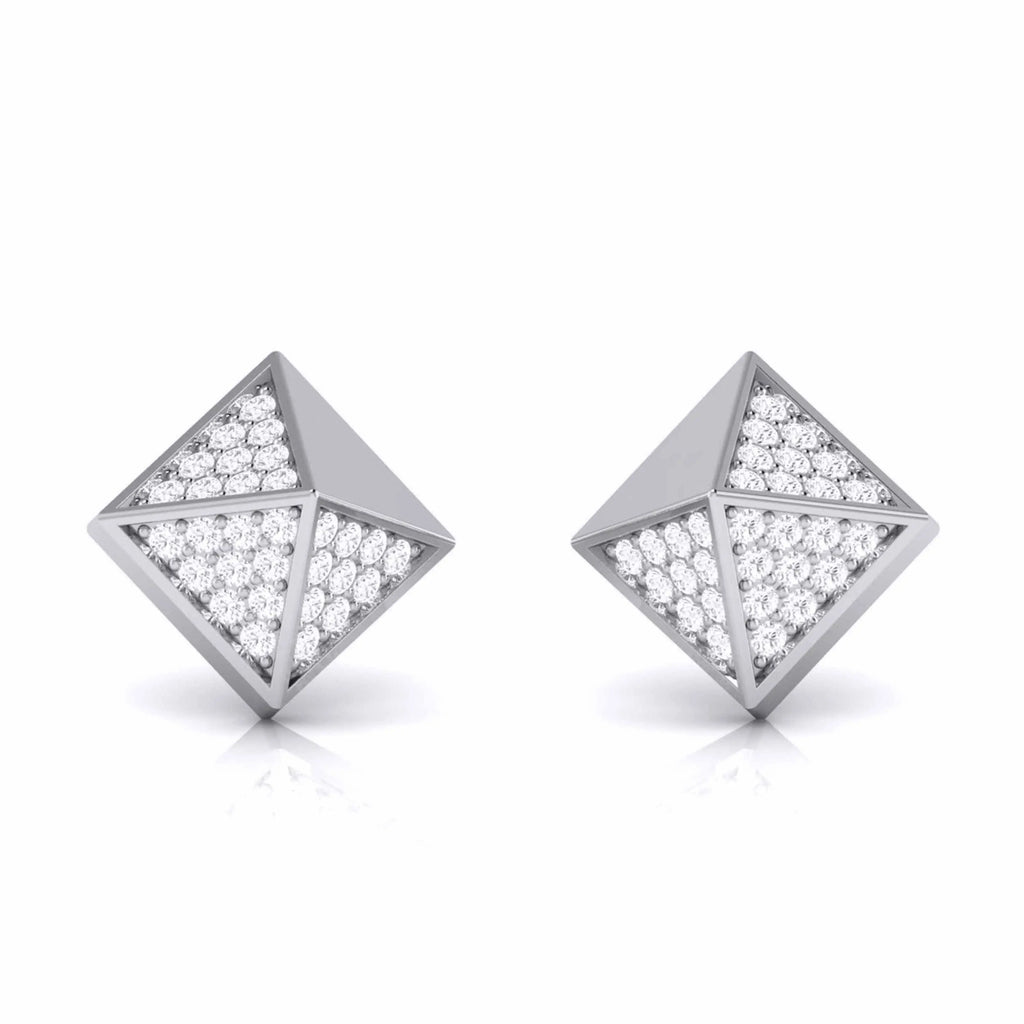 Designer Platinum Diamond Earrings JL PT E MST 2   Jewelove.US