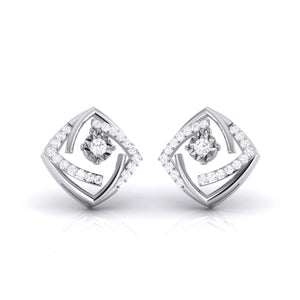 Designer Platinum Diamond Earrings JL PT E MST 28   Jewelove.US