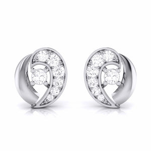 Designer Platinum Diamond Earrings JL PT E MST 5   Jewelove.US