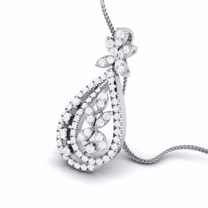 Designer Platinum Diamond Pendant Set JL PT P 3   Jewelove.US