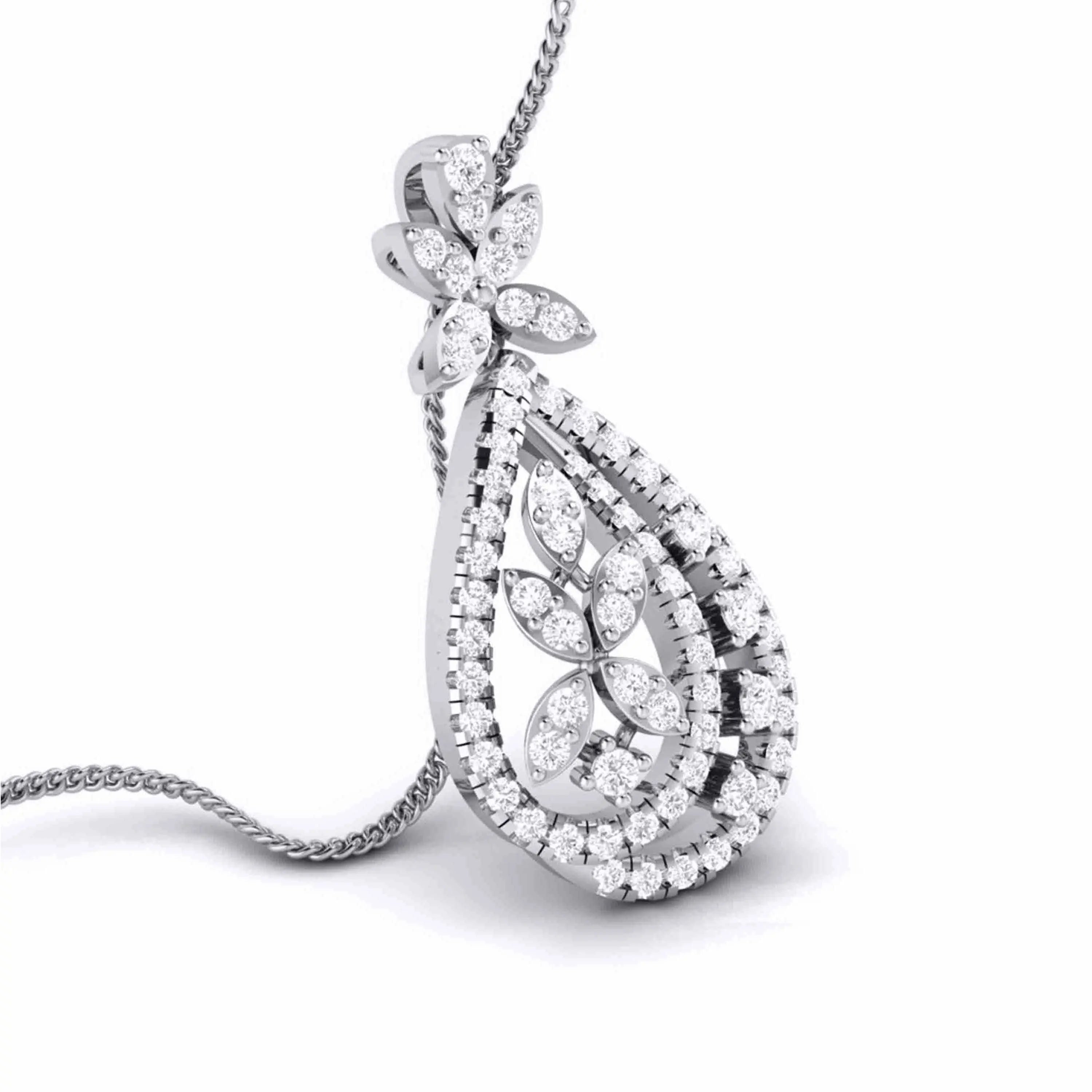 Designer Platinum Diamond Pendant Set JL PT P 3  Pendant Jewelove.US