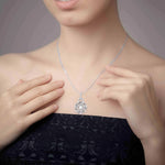 Load image into Gallery viewer, Designer Platinum Diamond Pendant &amp; Earrings JL PT P 32   Jewelove.US
