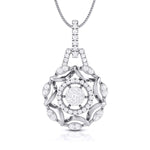 Load image into Gallery viewer, Designer Platinum Diamond Pendant &amp; Earrings JL PT P 32  Pendant Jewelove.US
