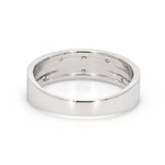 Load image into Gallery viewer, Designer Platinum Ring with Grooves &amp; Diamonds for Women JL PT 570   Jewelove.US
