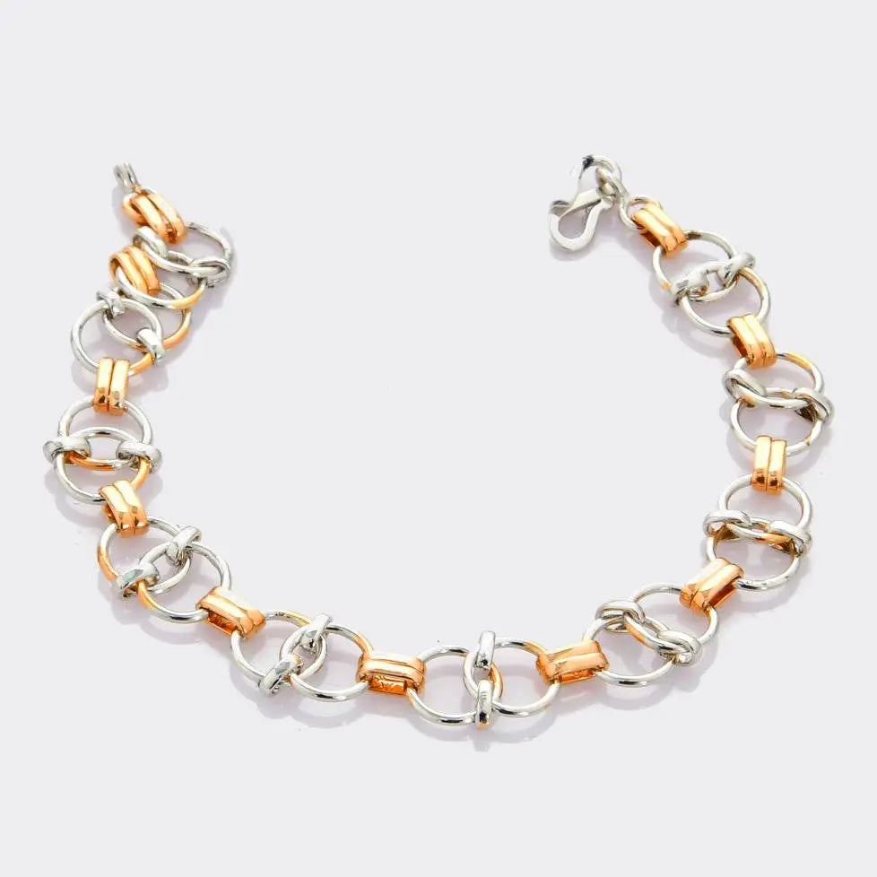 Designer Platinum & Gold Bracelet JL PTB 697   Jewelove.US