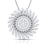 Load image into Gallery viewer, Designer Platinum with Diamond Pendant Set JL PT P BT 17-A  Pendant Jewelove.US
