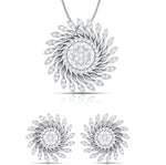 Load image into Gallery viewer, Designer Platinum with Diamond Pendant Set JL PT P BT 17-A  Pendant-Set Jewelove.US
