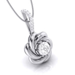 Load image into Gallery viewer, Designer Platinum with Diamond Solitaire Pendant Set for Women JL PT PE 76E   Jewelove.US
