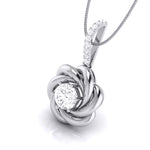 Load image into Gallery viewer, Designer Platinum with Diamond Solitaire Pendant Set for Women JL PT PE 76E   Jewelove.US
