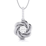 Load image into Gallery viewer, Designer Platinum with Diamond Solitaire Pendant Set for Women JL PT PE 76E  Pendant Jewelove.US
