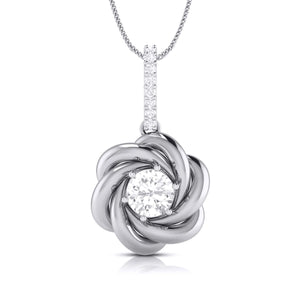 Designer Platinum with Diamond Solitaire Pendant Set for Women JL PT PE 76E  Pendant Jewelove.US