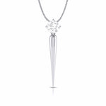 Load image into Gallery viewer, Designer Platinum with Solitaire Pendant Set for Women JL PT PE 76D   Jewelove.US
