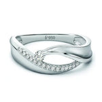 Load image into Gallery viewer, Elegant Platinum Ring with Diamonds by Jewelove JL PT 508
