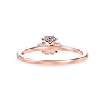 Load image into Gallery viewer, 30-Pointer Emerald Cut Solitaire Diamond Accents Shank 18K Rose Gold Solitaire Ring JL AU 1242R   Jewelove.US
