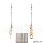 Load image into Gallery viewer, Designer 18K Yellow Hanging Gold Earrings JL AU E 04   Jewelove.US
