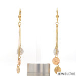 Load image into Gallery viewer, Designer 18K Yellow Hanging Gold Earrings JL AU E 02   Jewelove.US
