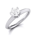 Load image into Gallery viewer, 70-Pointer Flowery Platinum Solitaire Engagement Ring JL PT G 106-B   Jewelove.US
