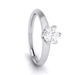 Load image into Gallery viewer, 70-Pointer Flowery Platinum Solitaire Engagement Ring JL PT G 106-B   Jewelove.US
