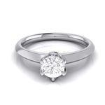 Load image into Gallery viewer, 70-Pointer Flowery Platinum Solitaire Engagement Ring JL PT G 106-B   Jewelove.US
