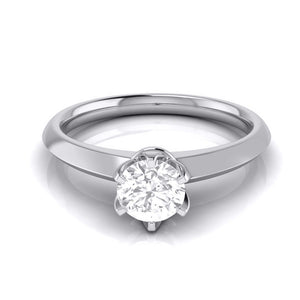 70-Pointer Flowery Platinum Solitaire Engagement Ring JL PT G 106-B   Jewelove.US