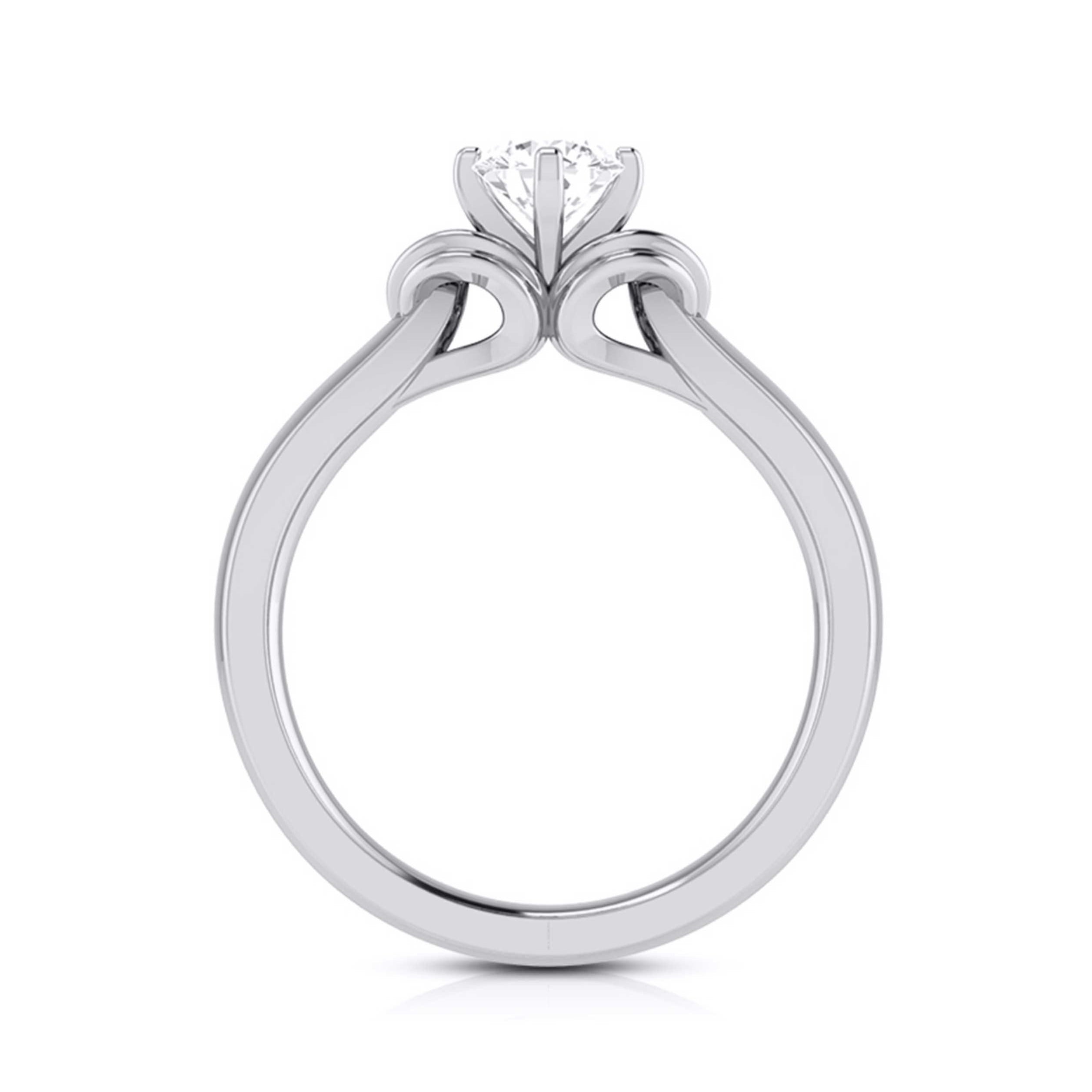 70-Pointer Lab Grown Solitaire Platinum Ring for Women JL PT LG G 114-B   Jewelove.US