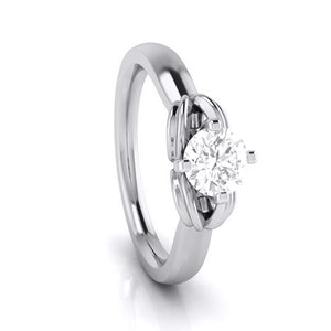 50-Pointer Lab Grown Solitaire Platinum Ring for Women JL PT LG G-114-A   Jewelove.US