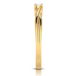 Load image into Gallery viewer, 30-Pointer Single Diamond Twisted Shank 18K Yellow Gold Ring JL AU G 115Y-B   Jewelove.US
