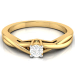 Load image into Gallery viewer, 30-Pointer Single Diamond Twisted Shank 18K Yellow Gold Ring JL AU G 115Y-B   Jewelove.US
